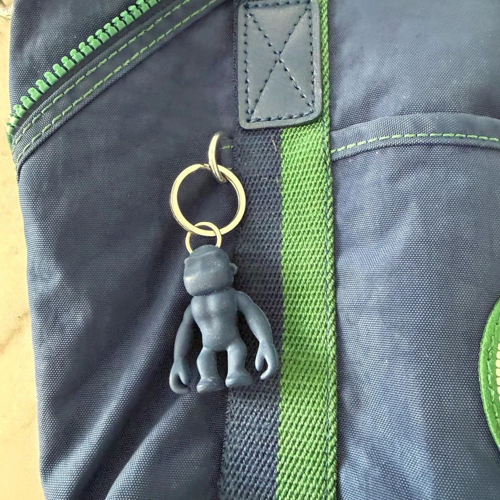 Kipling Navy and Lime Tote Bag - Picture 14 of 14